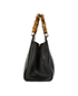 Nymphaea Bamboo Handle Shoulder Bag, bottom view
